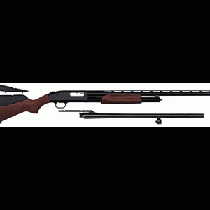 MOSSBERG 500 COMBO 12GA 3" 28"VR/24"RIFLED BLUED/WOOD