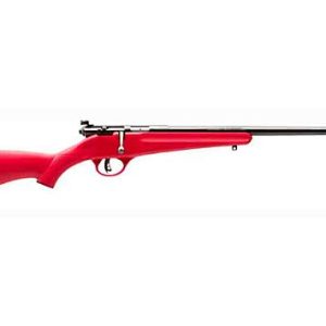 SAVAGE RASCAL YOUTH SINGLESHOT 22LR ACCU TRIGGER BLUED/RED