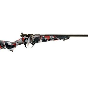 SAVAGE RASCAL YOUTH SINGLESHOT 22LR ACCU TRIG RED/WHITE/BLUE