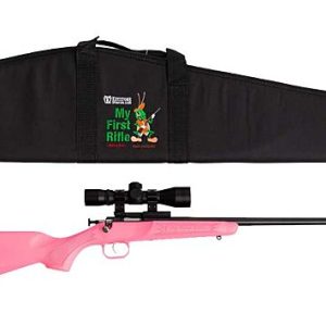 CRICKETT RIFLE G2 22LR BLUED/ PINK SYNTH W/SCOPE AND CASE
