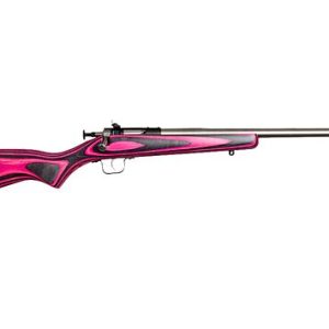 CRICKETT RIFLE G2 22LR S/S PINK/BLACK LAMINATE