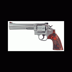 S&W 686 DELUXE 357 MAG 6" AS 7-SHOT SS CHECKERED WOOD GRIPS