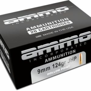 AMMO INC 9MM LUGER 124GR JHP 20RD 10BX/CS