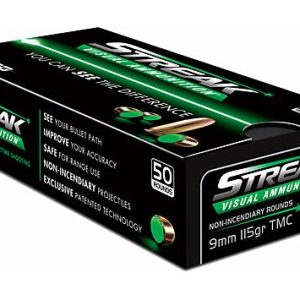 AMMO INC 9MM LUGER 115GR TMC GREEN STREAK 50RD 20BX/CS