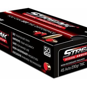AMMO INC 45 ACP 230GR TMC RED STREAK 5ORD 20BX/CS